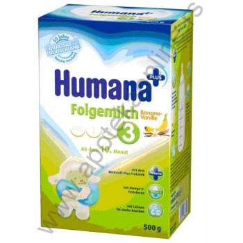 HUMANA MLEKO 3 BANANA 500g, OD 10. MESECA HUMANA MLEKO 3 BANANA 500g, OD 10. MESECA